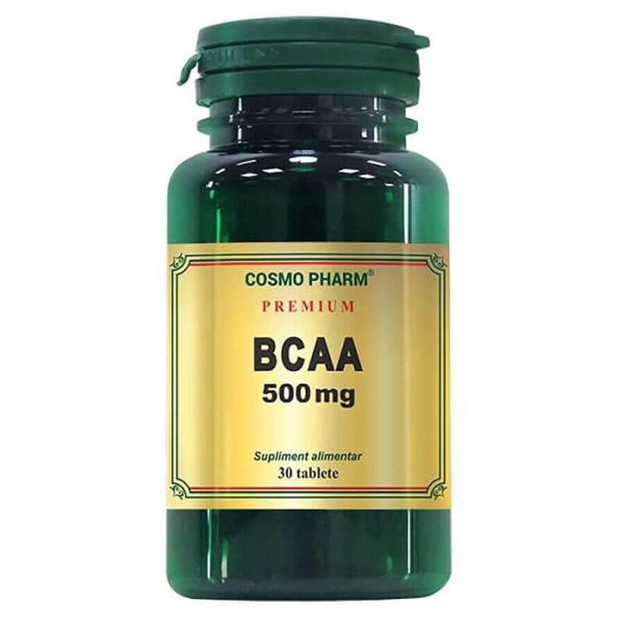 Premium BCAA 500 mg, 30 compresse, Cosmopharm