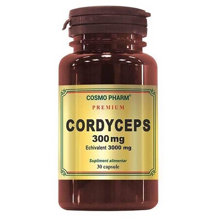 Cordyceps Premium 300 mg, 30 cápsulas, Cosmopharm