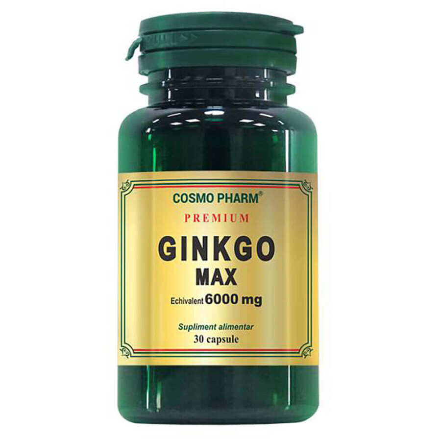 Premium Ginkgo Max 6000 mg, 30 capsule, Cosmopharm