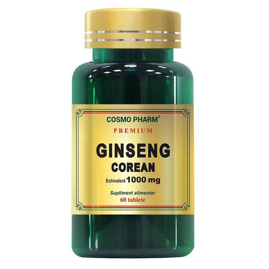 Premium Ginseng Corean 1000 mg, 60 tablete, Cosmopharm