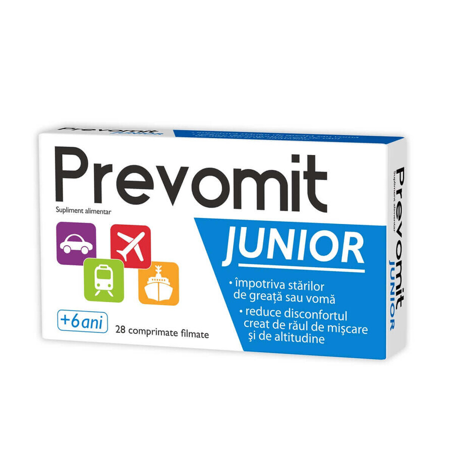 Prevomit Junior, 28 compresse, Zdrovit