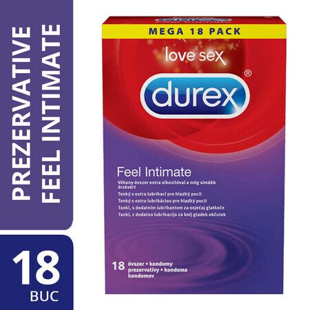 Condom Feel Intimate, 18 pieces, Durex