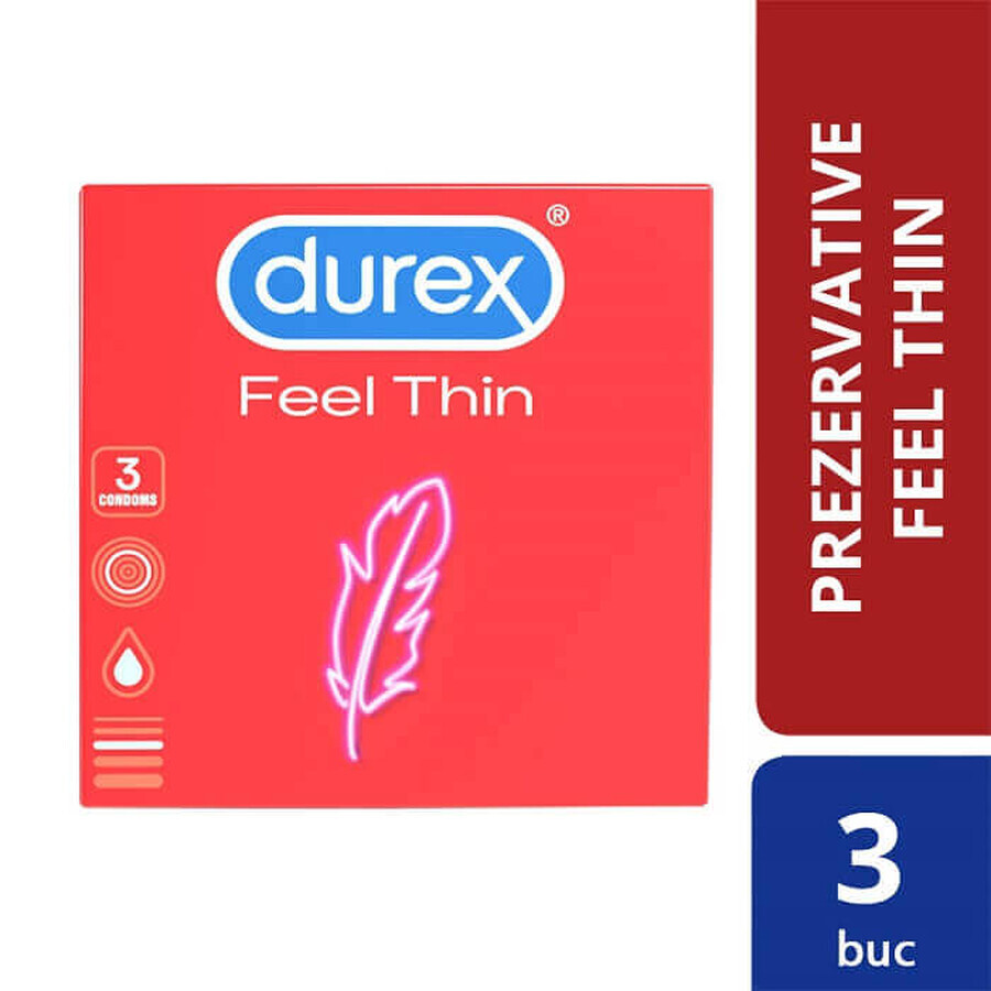 Condom Feel Thin, 3 pieces, Durex