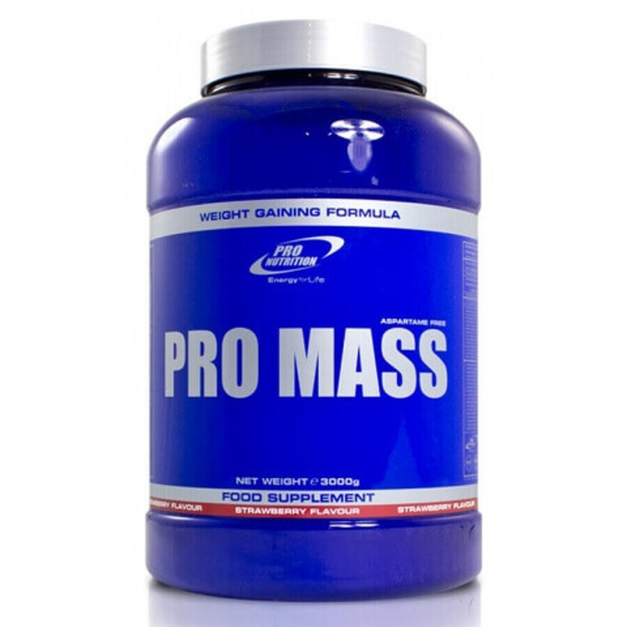 Pro Mass met aardbeiensmaak, 1600 g, Pro Nutrition