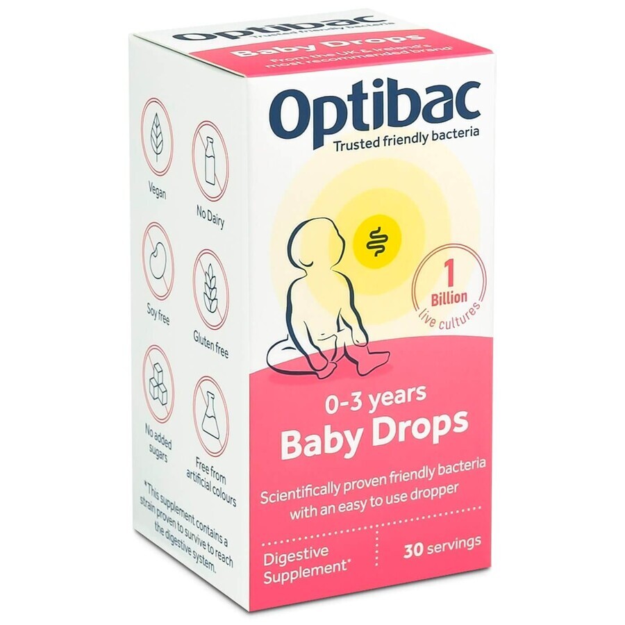 Probioticum voor zuigelingen en kinderen, 10 ml, OptiBac