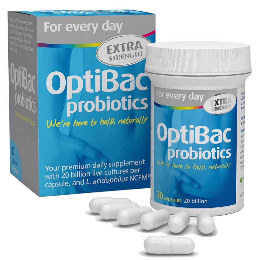 Probiotic Daily Extra Strong, 30 capsules, OptiBac