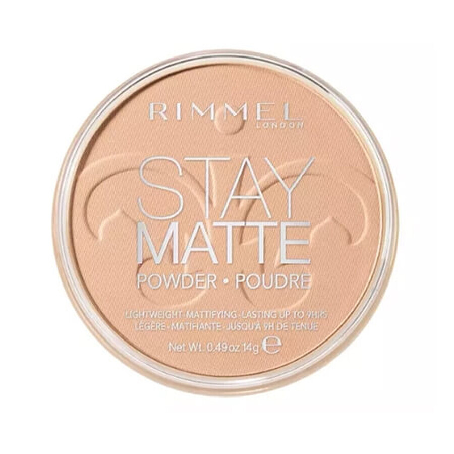 Rimmel Cipria Compatta Stay Matte Colore 005 Silky Beige 14 g