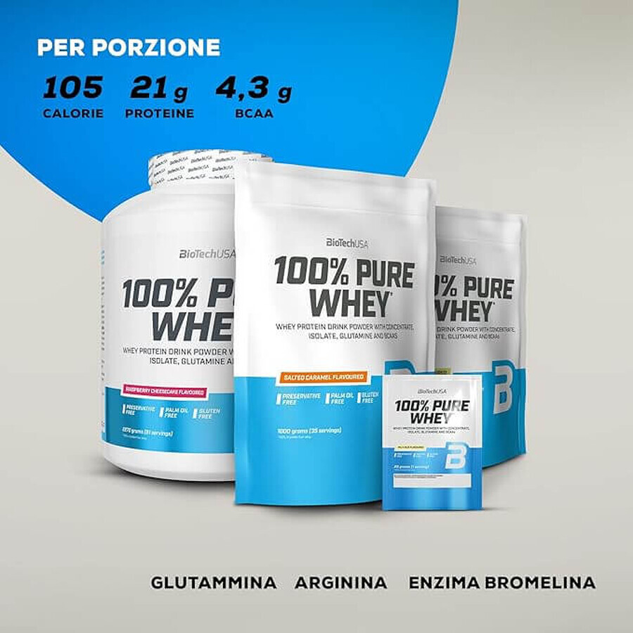 100% Pure Whey Vanilla Protein Powder, 2270g, Biotech USA