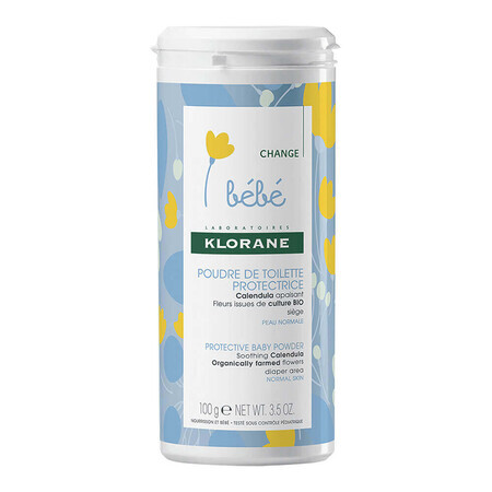 Protective baby powder, 100 g, Klorane Baby