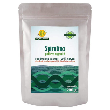 Spirulina poeder, 200 g, Phyto Biocare