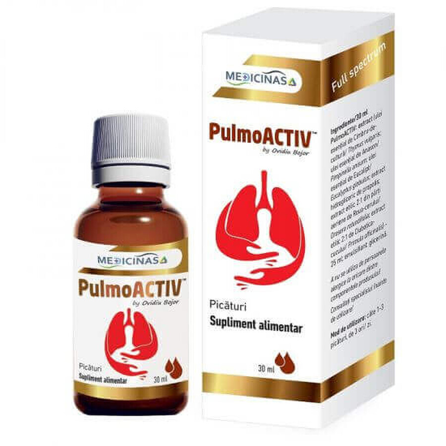 PulmoActiv druppels, 30 ml, Medicinas