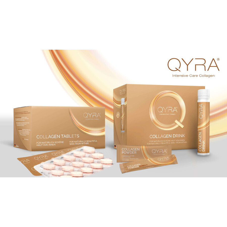 QYRA COLAGEN Anti-aging Intensive Care, 21 Oral Vials, Gelita Health