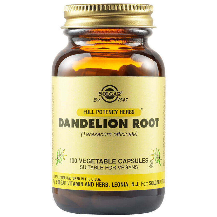 Dandelion Root, 100 capsules, Solgar