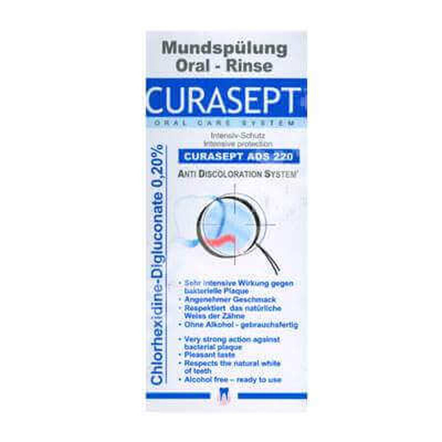 Enjuague bucal con clorhexidina 0,20% Curasept, 200 ml, Curaprox