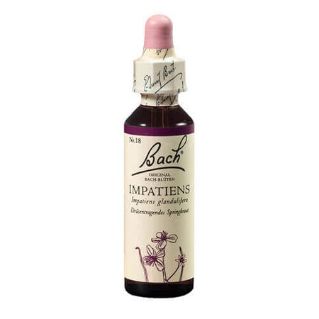 Impatiens Original Bach Floral Remedy Drops, 20 ml, rimedio di salvataggio