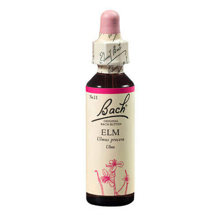 Elm Original Bach Flower Remedy Elm drops, 20 ml, Rescue Remedy