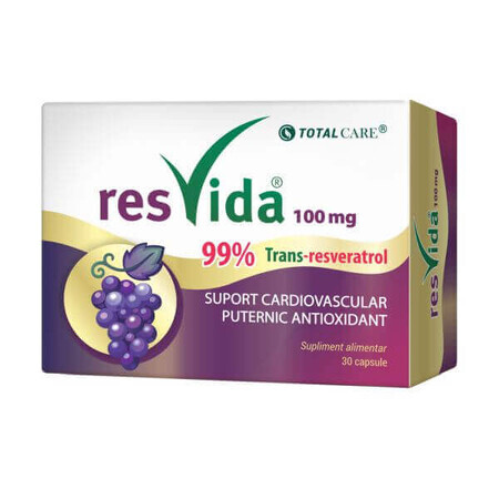 Resvida Resveratrolo 100mg, 30 capsule, Cosmopharm