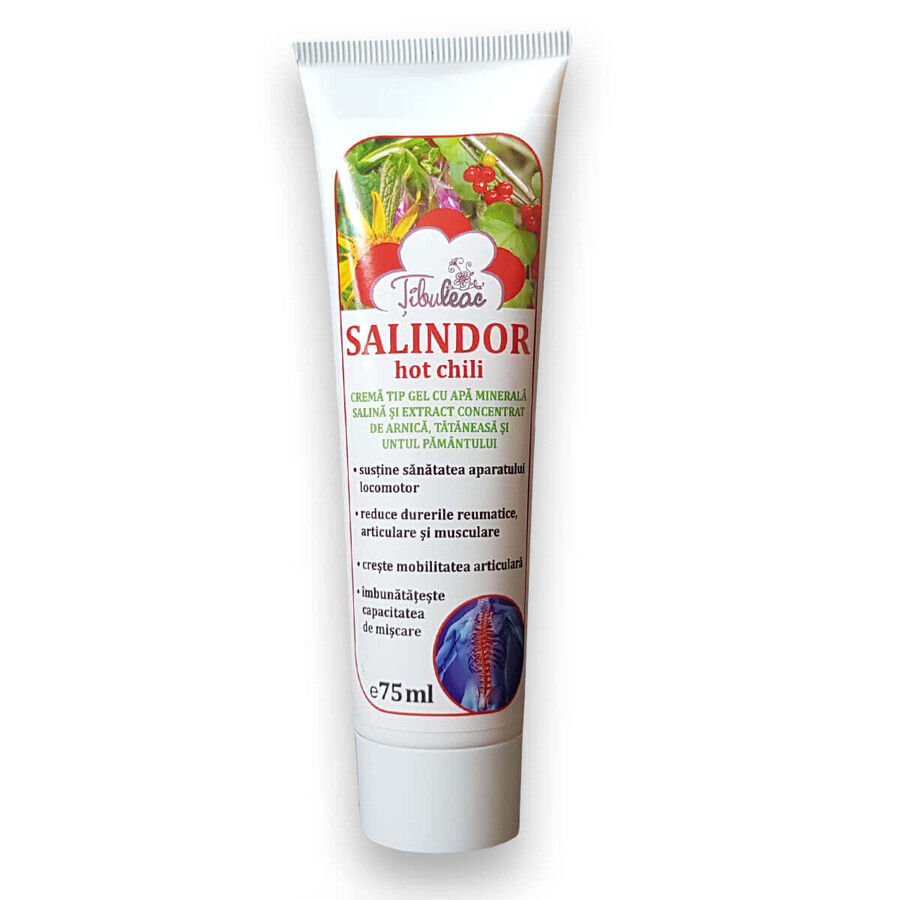 Salindor Hot Chili gel cream, 75 ml, Tibuleac Plant