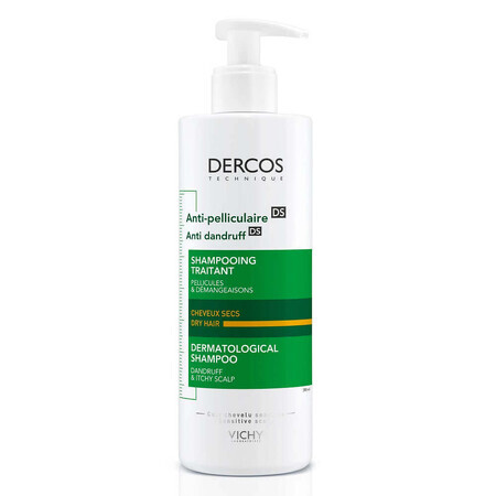 Shampoo antiforfora Dercos per capelli secchi, 390 ml, Vichy