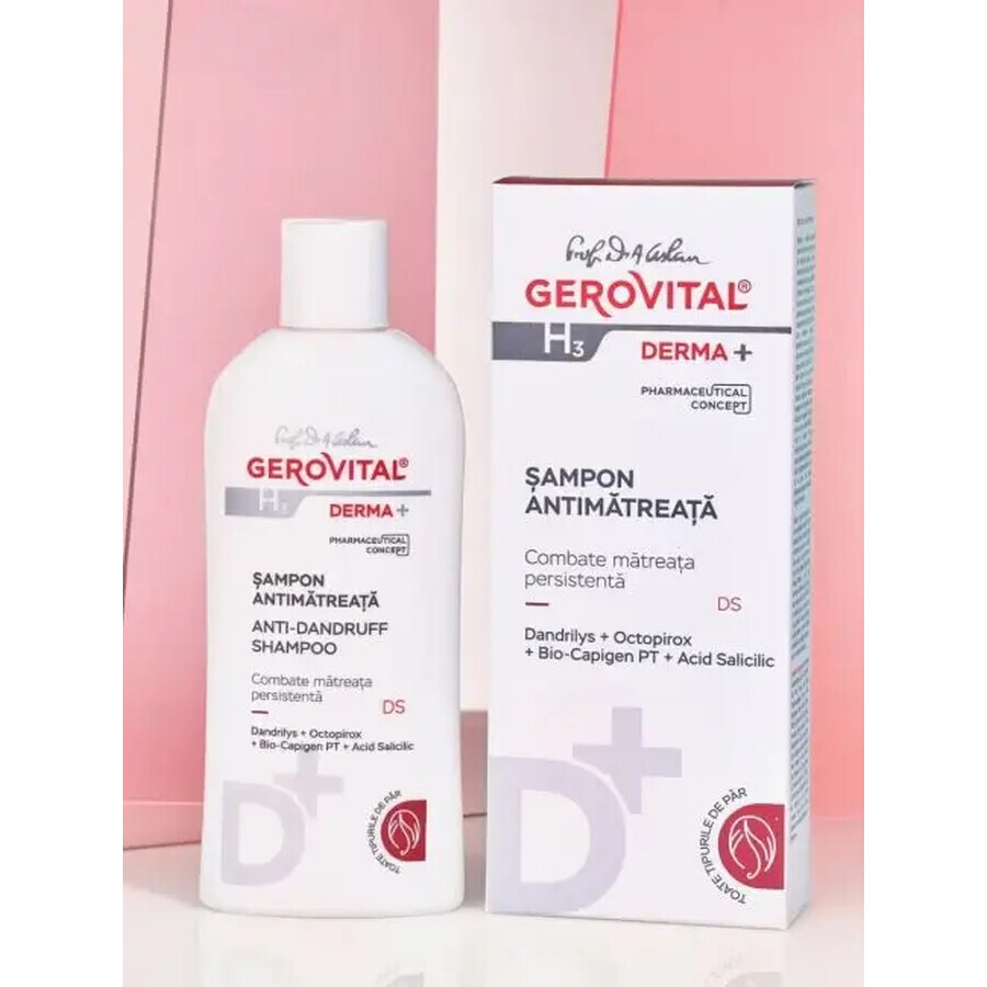 Shampoo Antiforfora, Gerovital H3 Derma+, 200 ml, Farmec