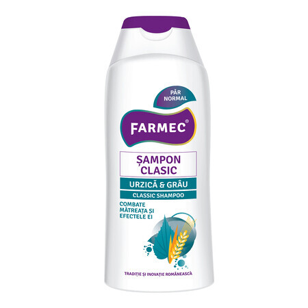 Shampoo classico con ortica e grano, 200 ml, Farmec