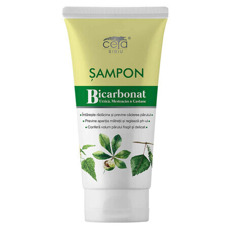 Shampoo con bicarbonato, ortica, betulla e castagno, 200 ml, Ceta Sibiu