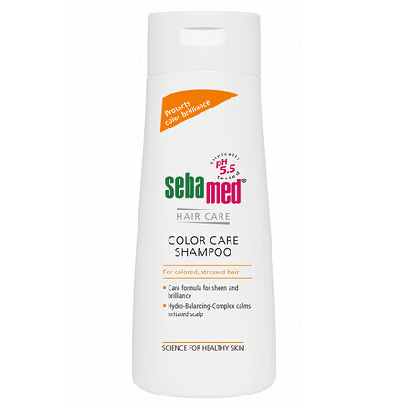 Champú dermatológico para cabellos coloreados, 200 ml, sebamed