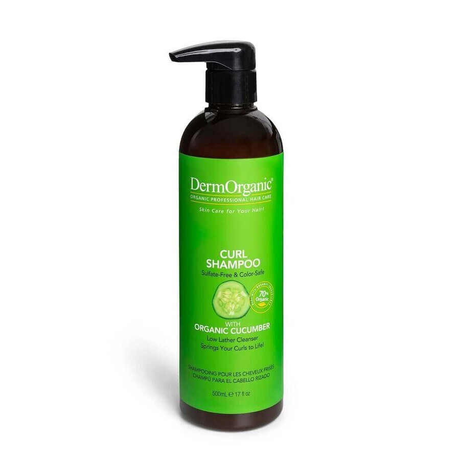 Sulfate-free shampoo for frizzy hair, 500 ml, DermOrganic