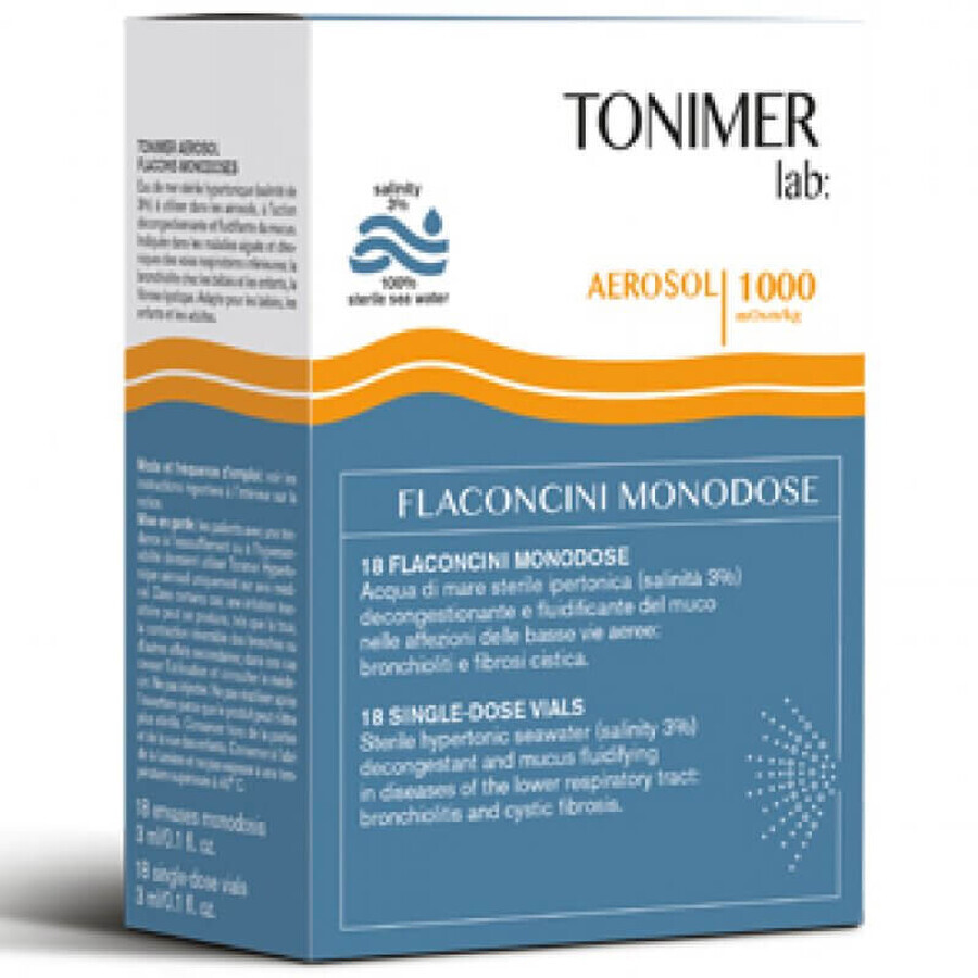 Tonimer Lab Hypertonic Aerosol 18 Flaconcini