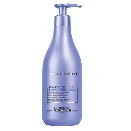 Shampoo per neutralizzare i toni gialli Serie Expert Blondifier Cool, 500 ml, Loreal Professionnel