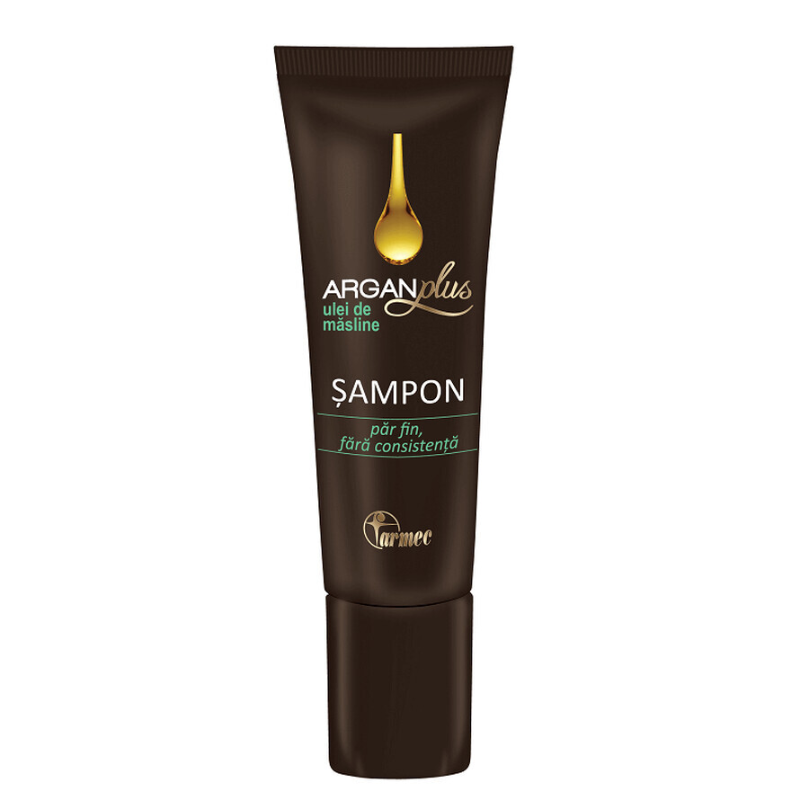 Shampoo for fine hair with olive oil ArganPlus, 40 ml, Farmec