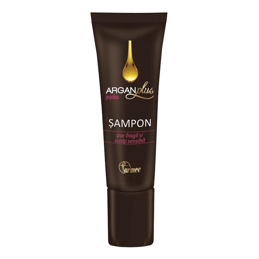 Shampoo per capelli fragili ArganPlus Jojoba, 40 ml, Charmec