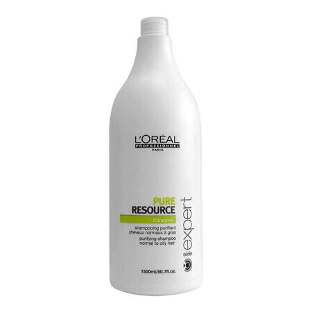 Shampoo per capelli normali e grassi Pure Resource Serie Expert, 1500 ml, Loreal Professionnel