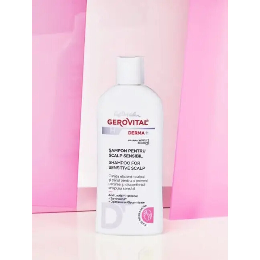 Shampoo per Cuoio Capelluto Sensibile, Gerovital H3 Derma+, 200 ml, Farmec