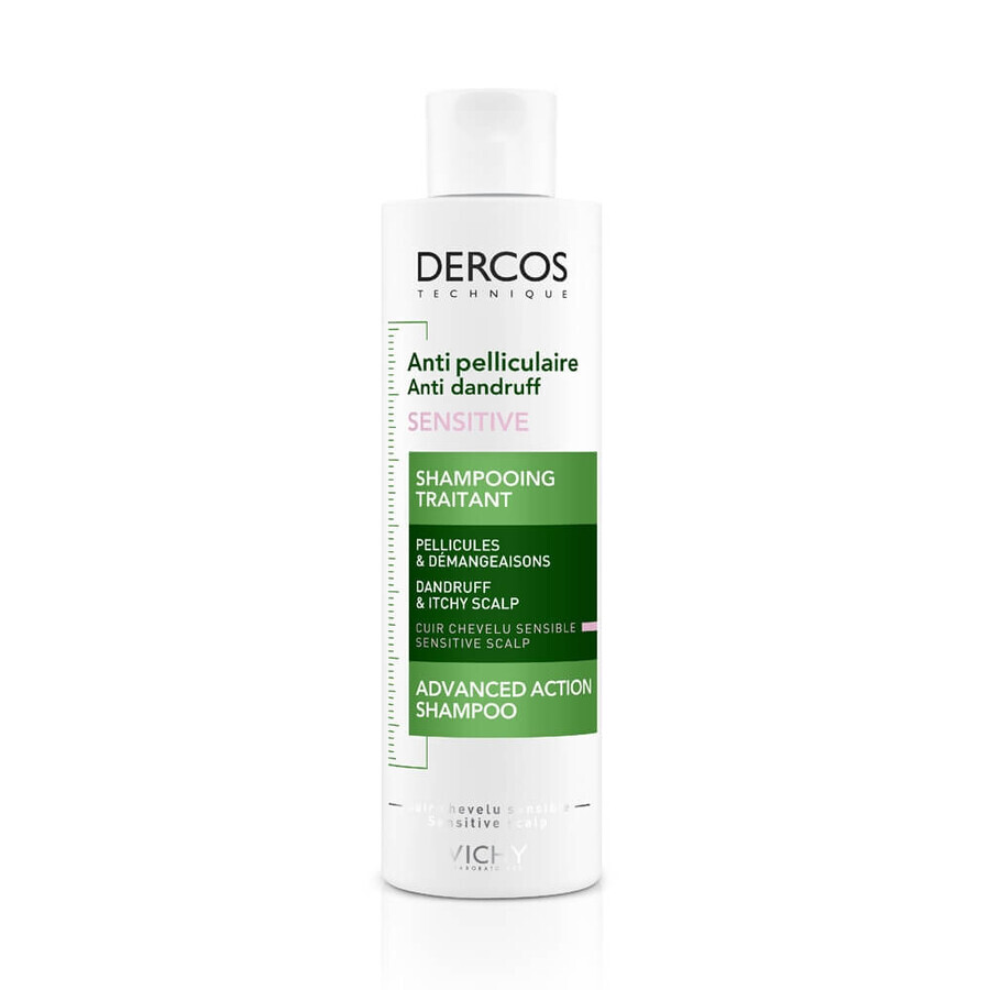 Vichy Dercos anti-roos shampoo voor gevoelige hoofdhuid, 200 ml