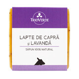 Natural soap with goat milk and lavender, 110 g, Trio Verde