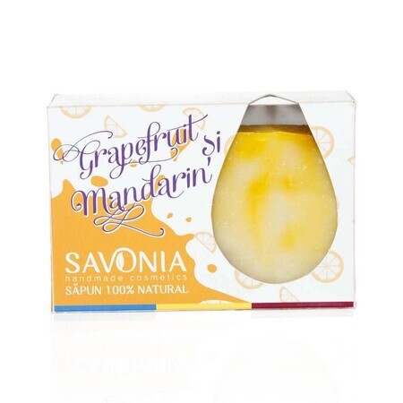 Jabón de pomelo y mandarina, 90 g, Savonia