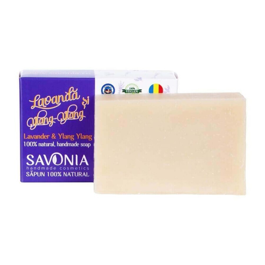 Jabón con lavanda y ylang-ylang, 90 g, Savonia