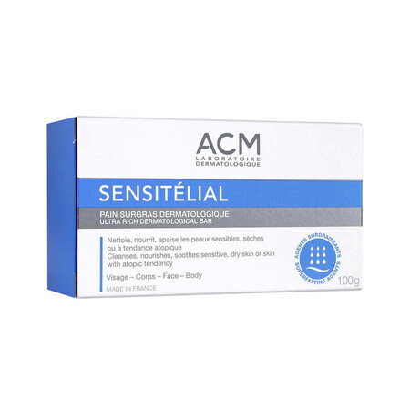 Sensitelial Jabón Dermatológico Nutritivo, 100 g, Acm