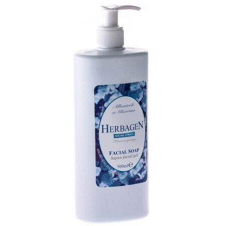 Sapone gel viso con Blues e Glicerina, 500 ml, Herbagen