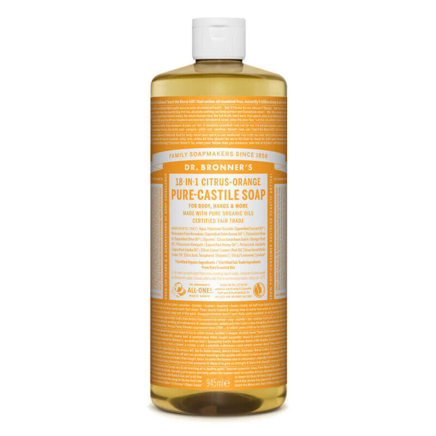 Magic liquid soap 18in1 with citrus fruits, 945 ml, Dr. Bronner's