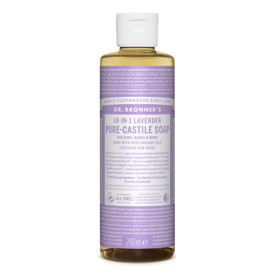 Magic liquid soap 18in1 with lavender, 240 ml, Dr. Bronner's