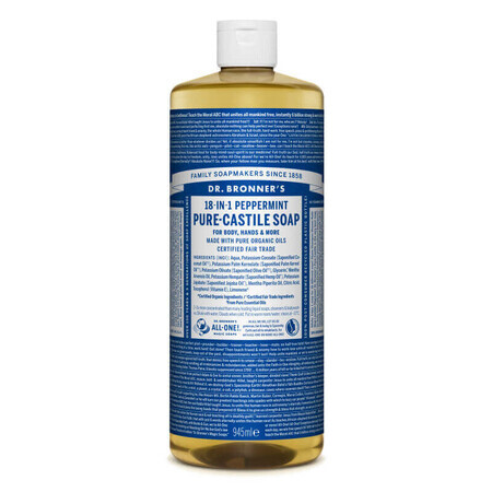 Sapone liquido magico 18in1 alla menta, 945 ml, Dr. Bronner's