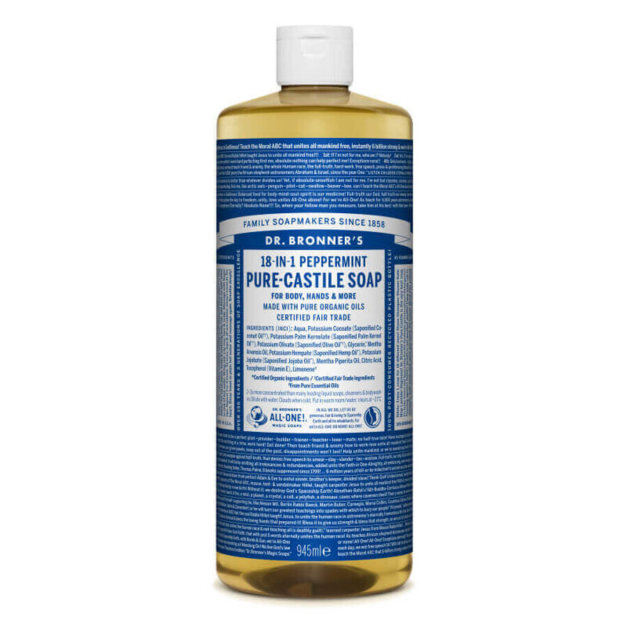 Sapone liquido magico 18in1 alla menta, 945 ml, Dr. Bronner's