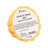 Jabón Natural de Glicerina Naranja Aromática, 100 g, Sabio