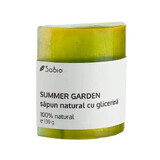 Săpun natural cu glicerina summer garden, 130 g, Sabio