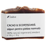 Jabón natural para piel normal con cacao y canela, 130 g, Sabio