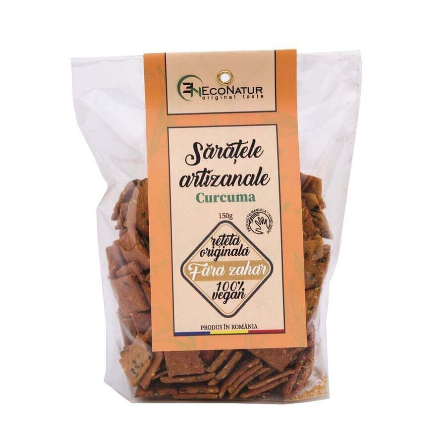 Sale artigianale, vegano con curcuma, 150g, Econatur