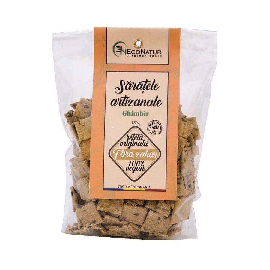 Artisanal, vegan savory with ginger, 150g, Econatur