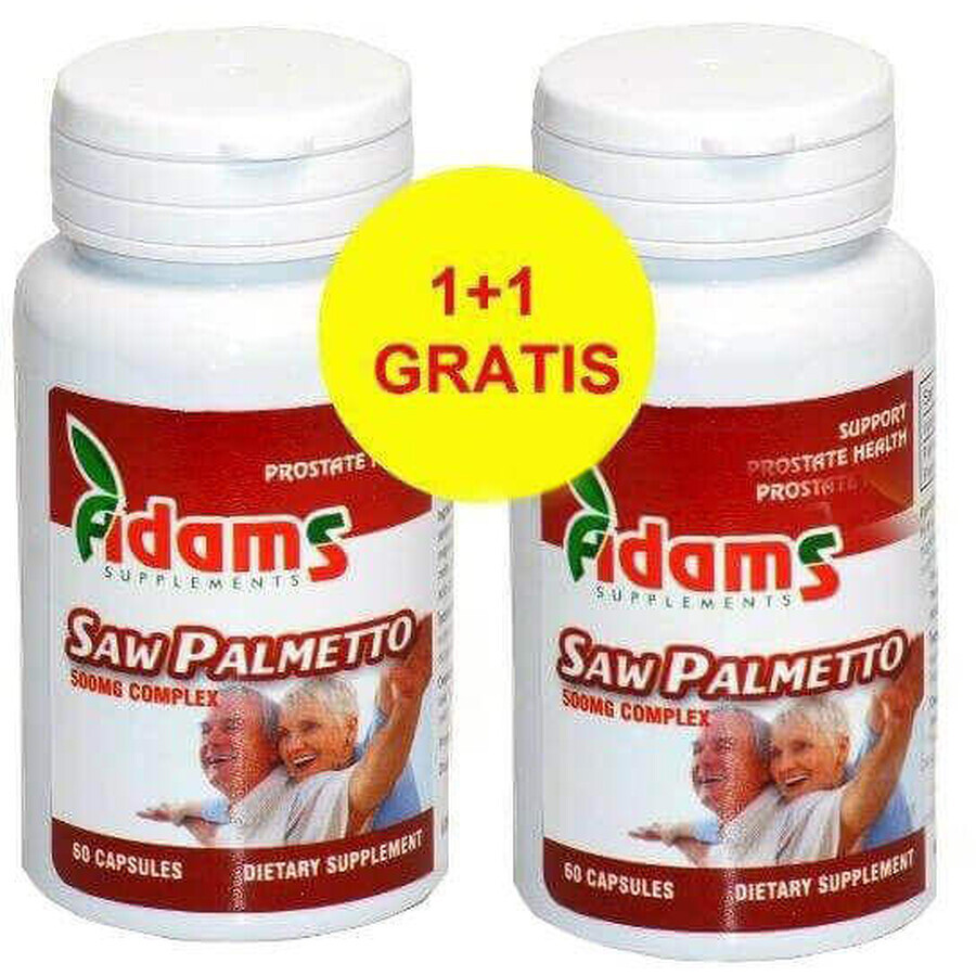 Saw Palmetto 500 mg, 60 capsule, Adams Vision (1+1)